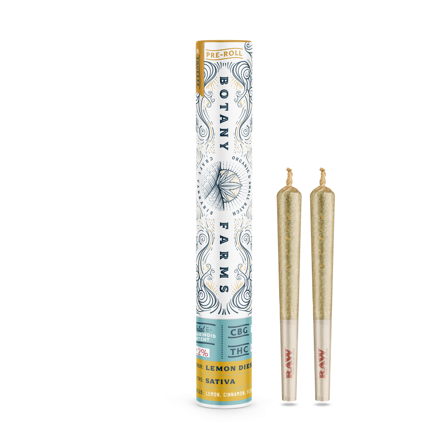 Lemon Diesel CBG Pre-Roll (2 Half Grams) from Botany Farms